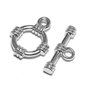 Inchizatoare toggle, platina, 19x15 mm