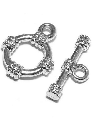 Inchizatoare toggle, platina, 19x15 mm