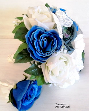 Buchet de mireasa cu cocarda mire