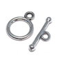 Inchizatoare toggle, argintiu antichizat, 13x10 mm