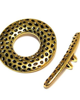 Inchizatoare toggle, auriu antichizat, 25 mm