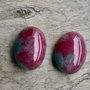 Set cabochoane rubizoisit, 18x13 mm