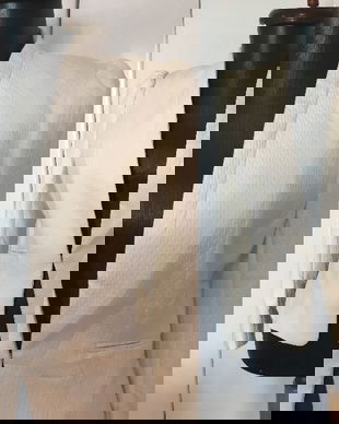 H&M SACOU BROCARD ALB BUMBAC