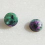 (2 bucati) Cabochon din agata ruby - zoisite aprox 8x4 mm