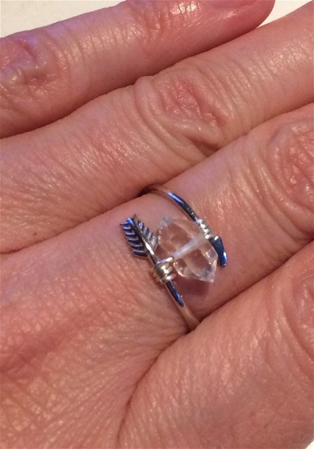 Inel Diamant Herkimer cu argint 925 (885)