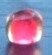 Margele nisip alb transparent cu miez roz corai 2 mm 30 g.