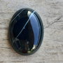 Cabochon agata, verde foarte inchis, 40x30 mm