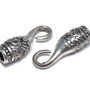Inchizatoare carlig, argintiu antichizat, 23.5x8 mm