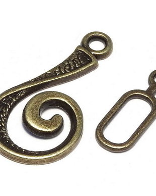 Inchizatoare carlig, bronz, 26x13 mm