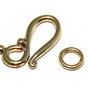 Inchizatoare carlig, auriu antichizat, 20.5x12 mm