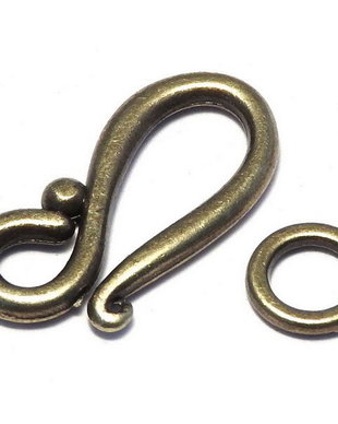 Inchizatoare carlig, bronz, 20.5x12 mm
