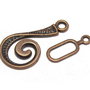 Inchizatoare carlig, cupru, 26x13 mm