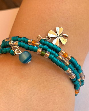 BRATARA TURQUOISE LUCK-toho,argint tibetan,agata