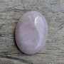 Cabochon cuart roz, 40x30 mm
