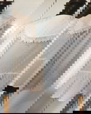 ZARA BLUZA ALBA POPLIN GULER AMPLU CU PEPLUM