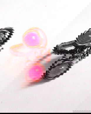 inel agate fucsia 36498