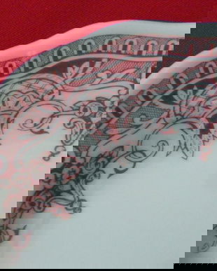 Set 2 farfurii portelan model dantelat