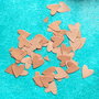 Confetti  inimioare kraft - set 50 buc