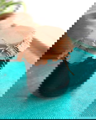 Hartie kraft pentru acoperit capacul  la borcane - 10 buc Acoperitoare borcan