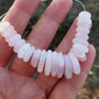 Rondele rose quartz