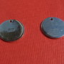 Banut cu o gaura din argint .925 rodiat aprox 12 mm