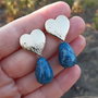 Cercei agate crazy lace