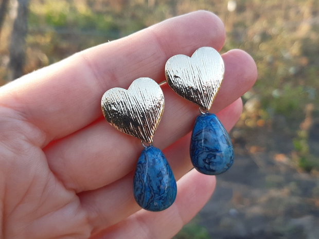 Cercei agate crazy lace