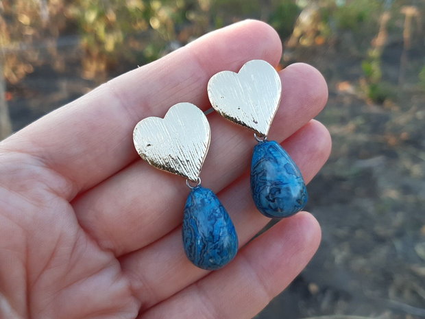 Cercei agate crazy lace