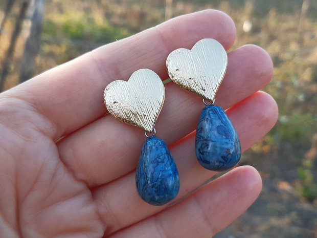 Cercei agate crazy lace