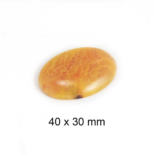 Cabochon Agata Crackle, 40 x 30 mm, CSP-271