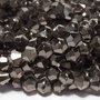 Cristale din sticla, biconice, 4 mm, electroplacate, negre