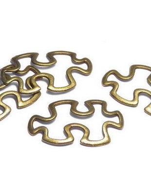 Link metalic, bronz, 38x18 mm