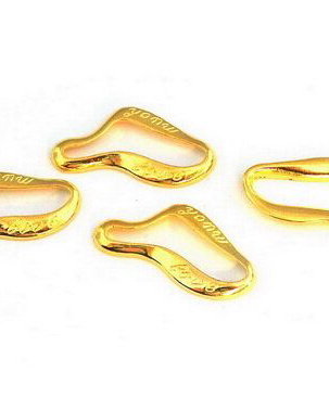 Link metalic, auriu, 30x13 mm