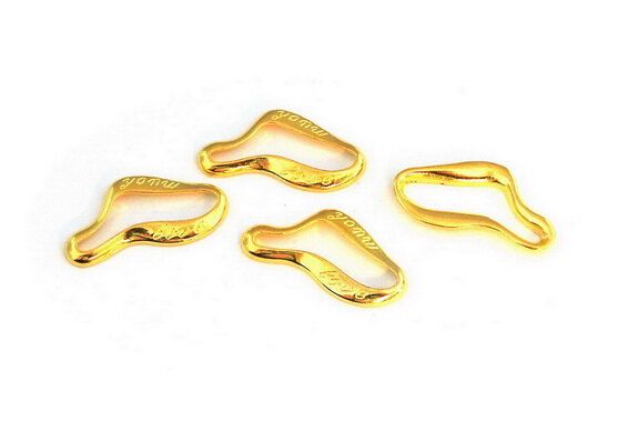 Link metalic, auriu, 30x13 mm