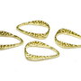 Link metalic, auriu, 27x17 mm