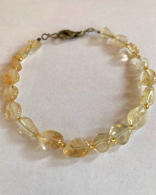 BRATARA CITRINE LIGHT-citrin,toho,bronz