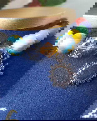 BRATARA DEOSEBITA METAL,MURANO,MARGELE