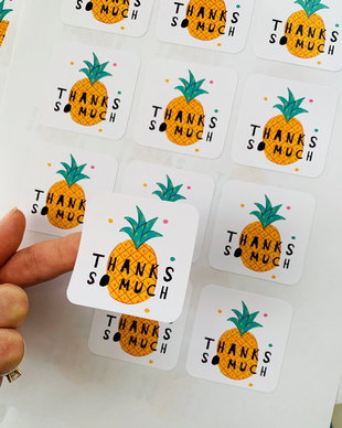 Stickers Thank You pentru cadouri