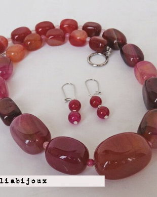 Set de bijuterii agate 003