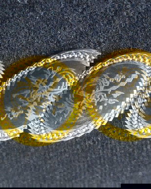 NASTURI VINTAGE TEHNICA DAMASCENA AUR NEGRU DE TOLEDO