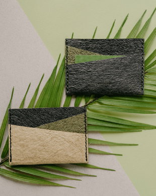 Portofel MiniC din piele de cocos, slim,