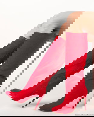 Cizme Villegas Rosii