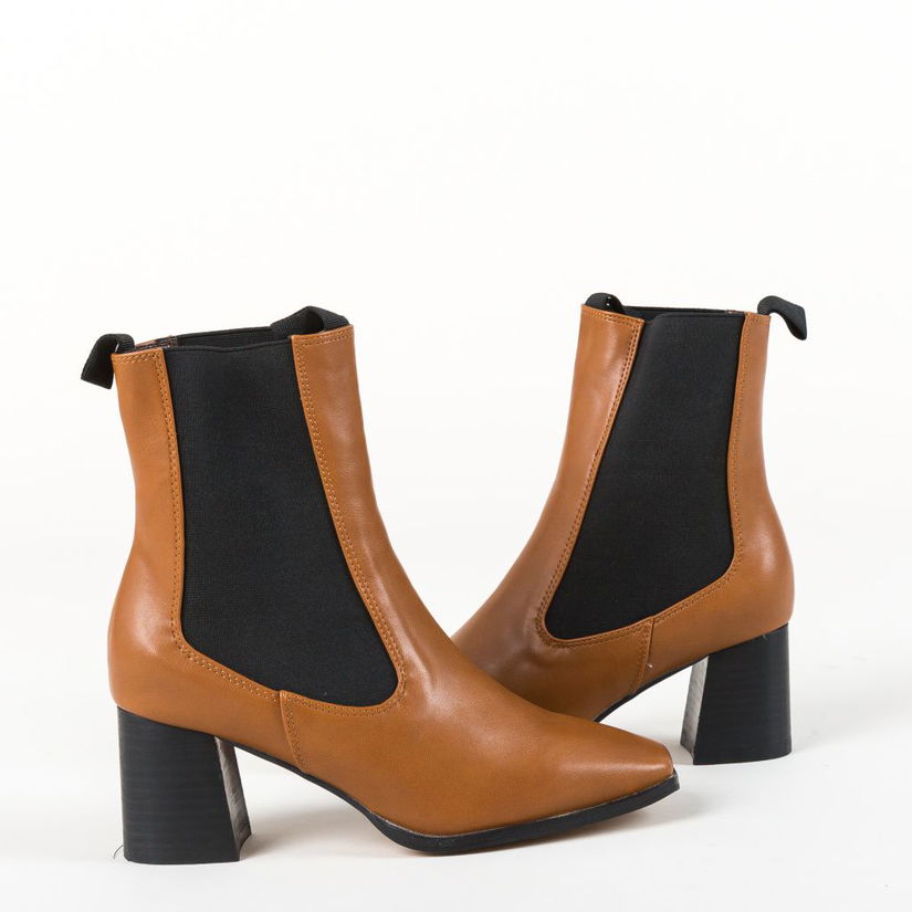 Botine Peach Camel