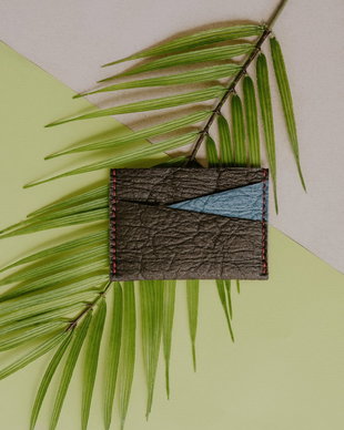 Portofel MiniC "AD15" din Pinatex - piele de ananas, slim