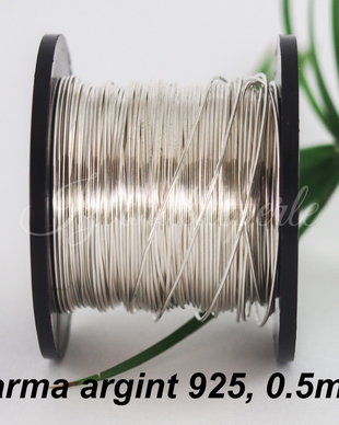 Sarma argint 925, 0.5mm (0.5m)