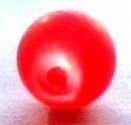 Margele sticla frostep rosu 8 mm