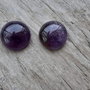 Cabochon ametist, 12 mm (2 buc)