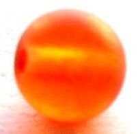 Margele sticla frostep portocaliu 8 mm