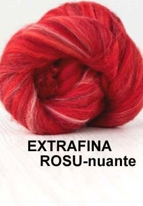 lana extrafina -MULTICOLOR ROSU-50g