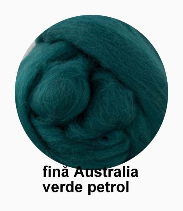 lana fina Australia-verde petrol